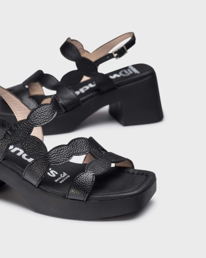 Wonders.com | Black HURA Sandal D-1020 WILD