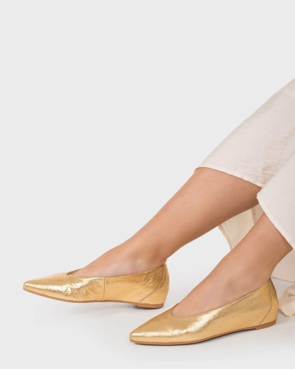 Wonders.com | Bailarinas TRIANA 02 Oro A-3802 PERL