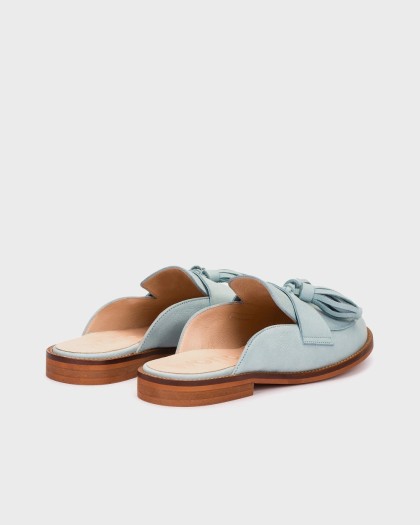 Wonders.com | Mules CORO 10 Azules A-4610 NUBUK