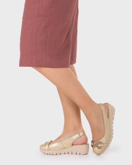 Wonders.com | Gold GALE Slingback C-33331 MAX