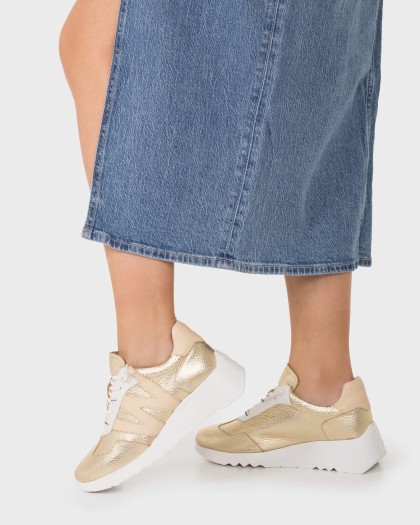 Wonders.com | Deportivas KYOTO 70 Oro E-6770 COMB.