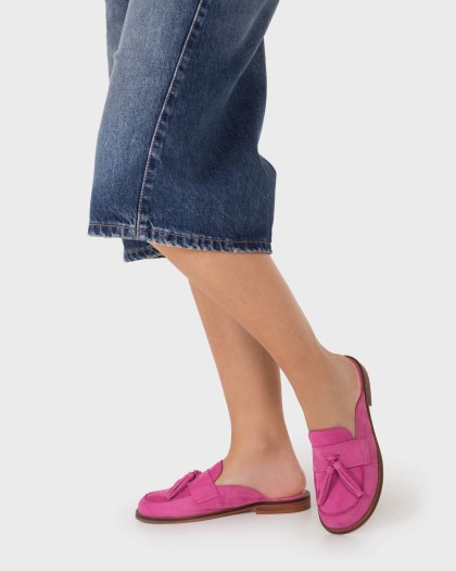 Wonders.com | Mules CORO 10 Fucsia A-4610 NUBUK