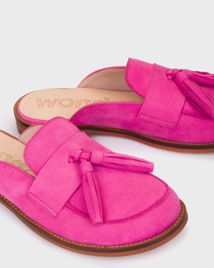 Wonders.com | Mules CORO 10 Fucsia A-4610 NUBUK