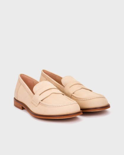 Wonders.com | Mocasines CORO 11 Beige A-4611 NUBUK