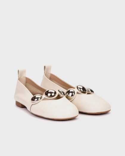 Wonders.com | Bailarinas LULU 04 Blancas A-4704 SAUVAG