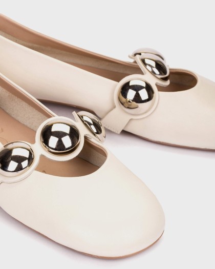 Wonders.com | Bailarinas LULU 04 Blancas A-4704 SAUVAG