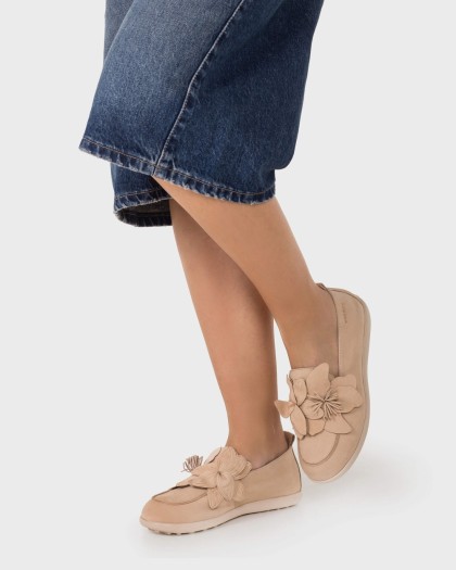 Wonders.com | Mocasines FLYFIT 05 Beige A-5005 NUBUK