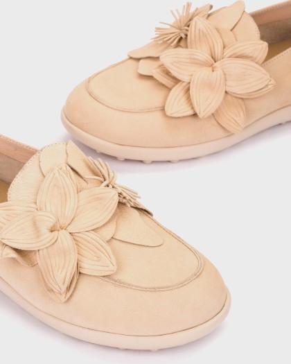 Wonders.com | Mocasines FLYFIT 05 Beige A-5005 NUBUK