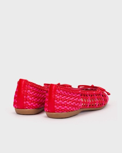 Wonders.com | Bailarinas BOW 04 Rojas CH-1004 TRENZADO