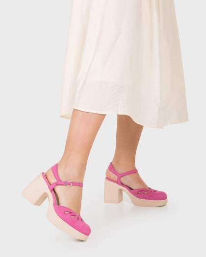 Wonders.com | Sandalias LADY 91 Fucsia H-4991 NUBUK