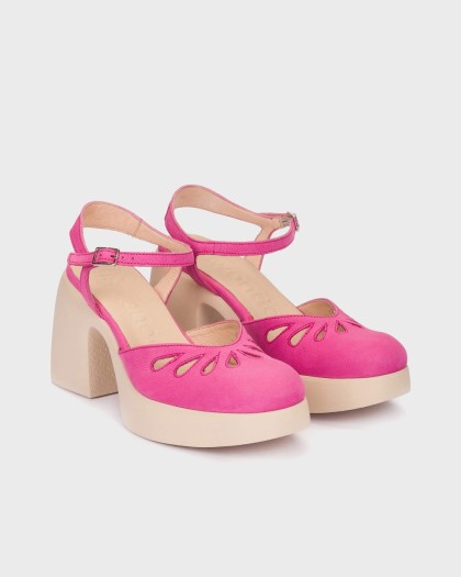 Wonders.com | Sandalias LADY 91 Fucsia H-4991 NUBUK