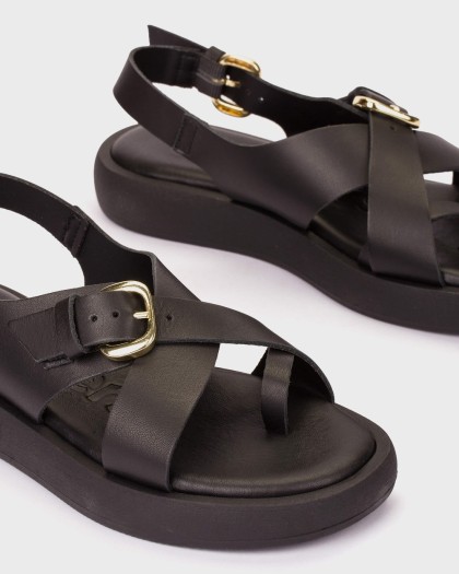Wonders.com | Sandalias HORIZON 32 Negras AB-1332 MOUSSE