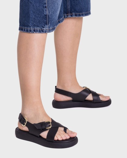Wonders.com | Sandalias HORIZON 32 Negras AB-1332 MOUSSE