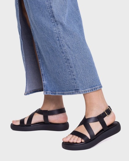Wonders.com | Sandalias AUSTRA Negras AB-1402 COMB.