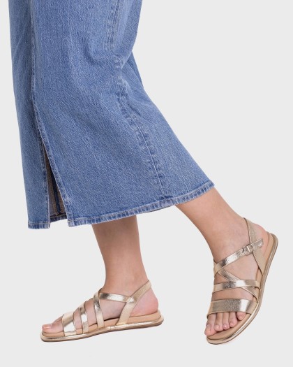 Wonders.com | Sandalias IZORA Oro AT-3402 LAMINATO