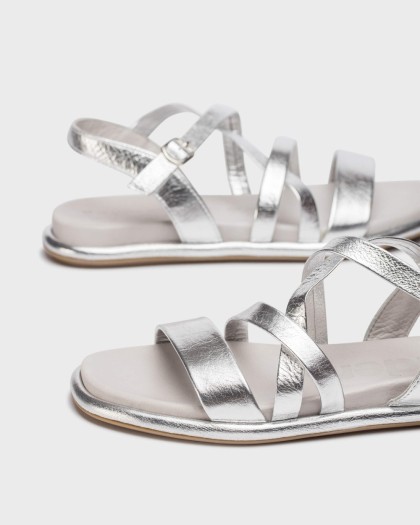 Wonders.com | Silver IZORA Sandal AT-3402 LAMINATO