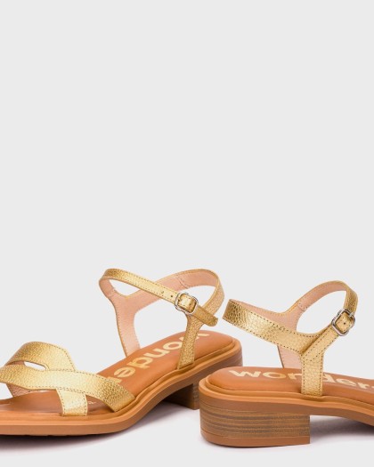 Wonders.com | Sandalias JANET 10 Oro B-9610 MAX