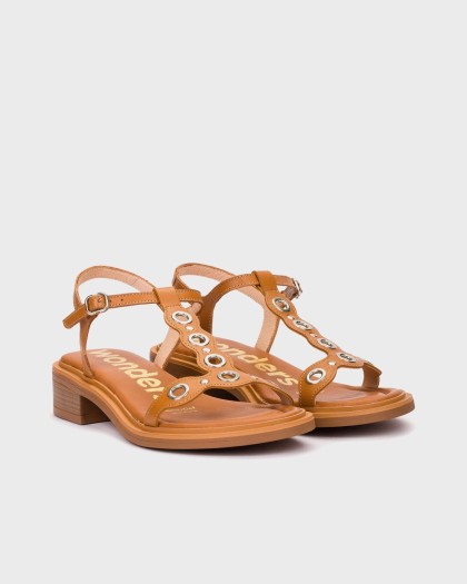 Wonders.com | Sandalias JANET 12 Marrones B-9613 TOKAT
