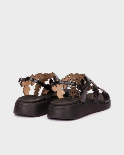 Wonders.com | Sandalias MAR 51 Negras C-6551 LACK