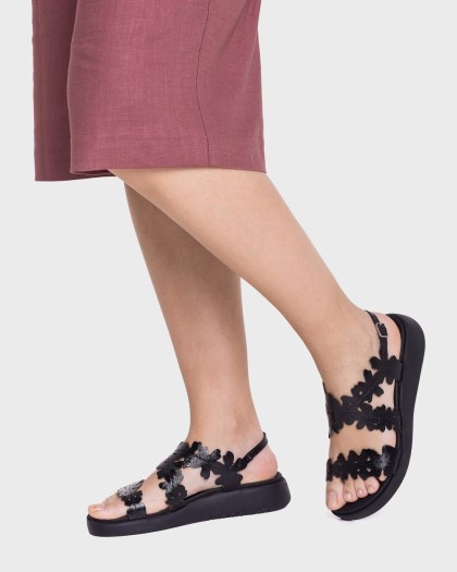Wonders.com | Sandalias MAR 51 Negras C-6551 LACK