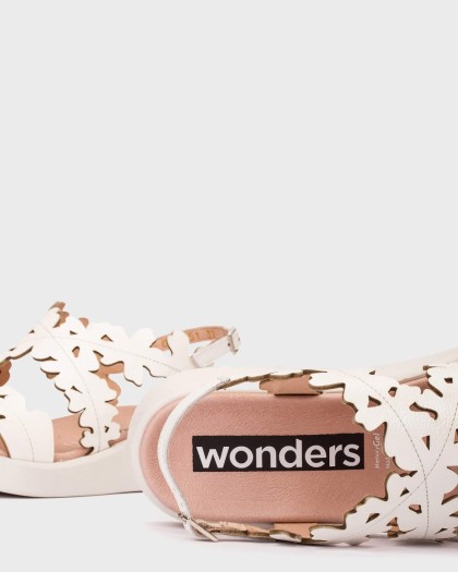 Wonders.com | Sandalias MAR 51 Blancas C-6551 LACK