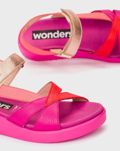 Wonders.com | Sandalias MAR 52 Fucsia C-6552 COMB.