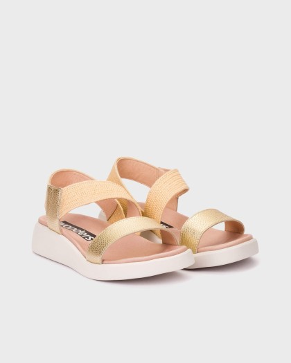 Wonders.com | Sandalias MAR 53 Oro C-6553 MAX/RAFIA