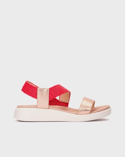 Wonders.com | Sandalias MAR 53 Rojas C-6553 MAX/RAFIA
