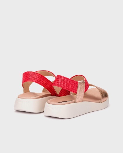 Wonders.com | Sandalias MAR 53 Rojas C-6553 MAX/RAFIA