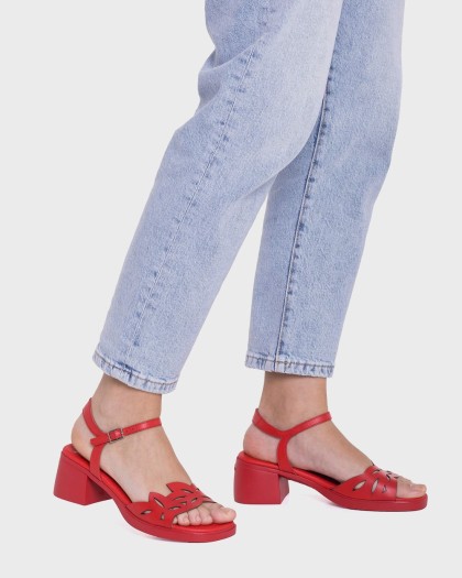 Wonders.com | Sandalias MOAI 01 Rojas D-2301 TOKAT