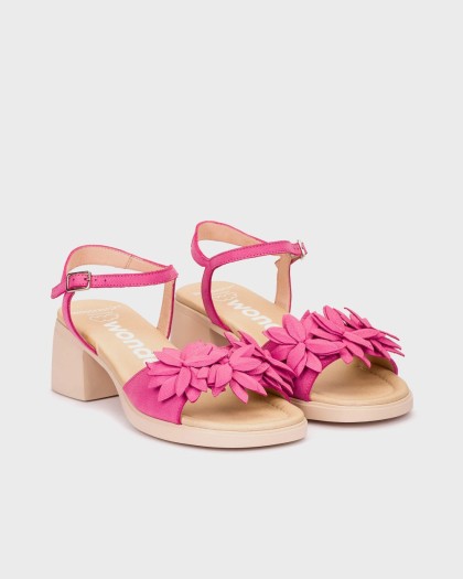 Wonders.com | Sandalias MOAI 02 Fucsia D-2302 NUBUK