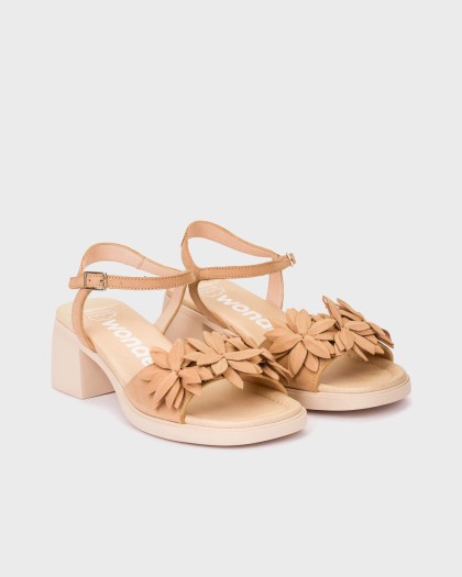 Wonders.com | Sandalias MOAI 02 Beige D-2302 NUBUK