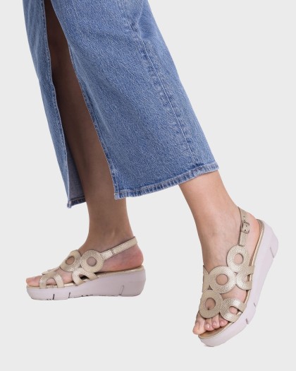 Wonders.com | Sandalias FLYNN 82 Oro D-8282 MAX