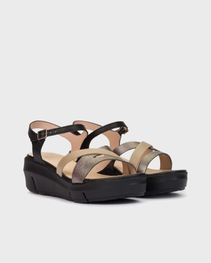 Wonders.com | Sandalias FLYNN 83 Negras D-8283 MAX/WILD