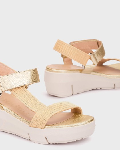 Wonders.com | Sandalias FLYNN 90 Oro D-8290 COMB.