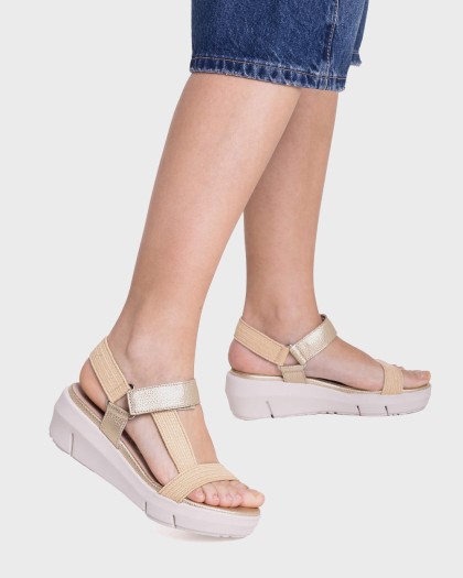 Wonders.com | Sandalias FLYNN 90 Oro D-8290 COMB.