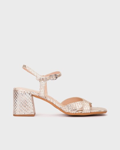 Wonders.com | Sandalias ESTELA 01 Snake Plata F-8501 MAYA