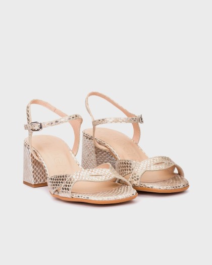 Wonders.com | Sandalias ESTELA 01 Snake Plata F-8501 MAYA