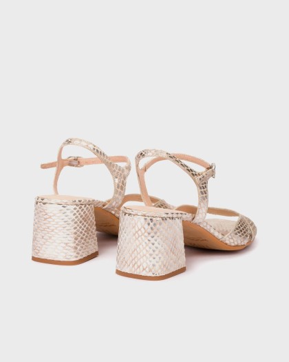 Wonders.com | Sandalias ESTELA 01 Snake Plata F-8501 MAYA