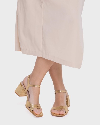 Wonders.com | Sandalias ESTELA 01 Oro F-8501 PERL