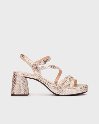 Wonders.com | Sandalias ZAIDA 21 Snake Plata G-6821 MAYA