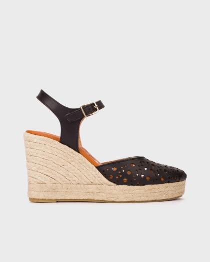 Wonders.com | Alpargatas PILAR 05 Negras YH-PI905 NAPA