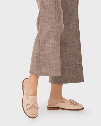 Wonders.com | Mules CORO 10 Beige A-4610 NUBUK