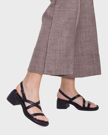 Wonders.com | Sandalias MOAI 03 Negras D-2303 TOKAT