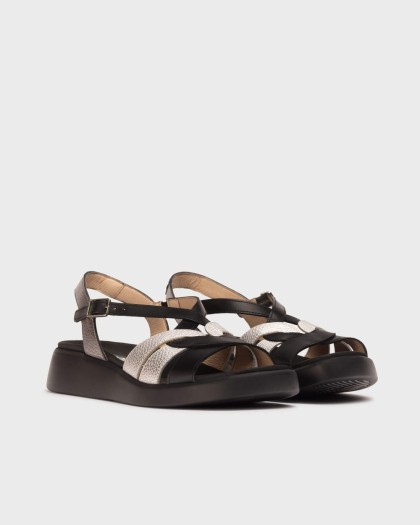 Wonders.com | Black PATERNA Sandals C-6530 AIS/MAX/MA