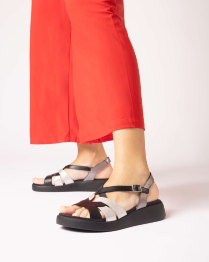 Wonders.com | Black PATERNA Sandals C-6530 AIS/MAX/MA