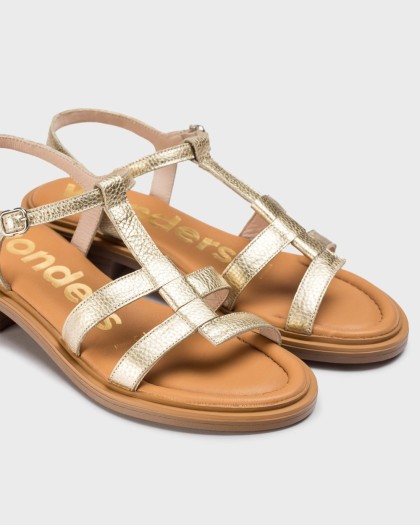 Wonders.com | Sandalias JANET Oro B-9604 MAX
