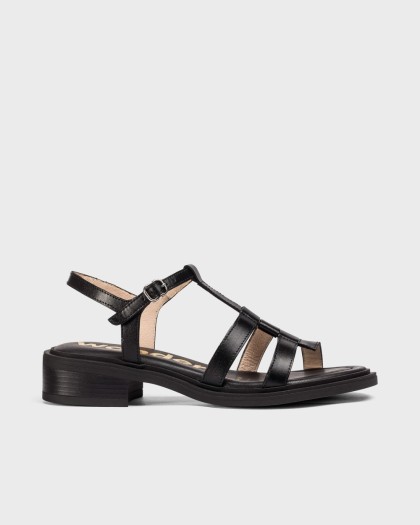 Wonders.com | Sandalias JANET 04 Negras B-9604 ISEO