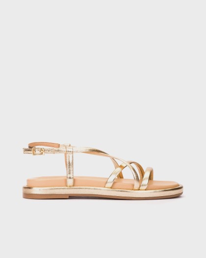 Wonders.com | Sandalias YUNA 51 Oro AT-1051 LAMINATO