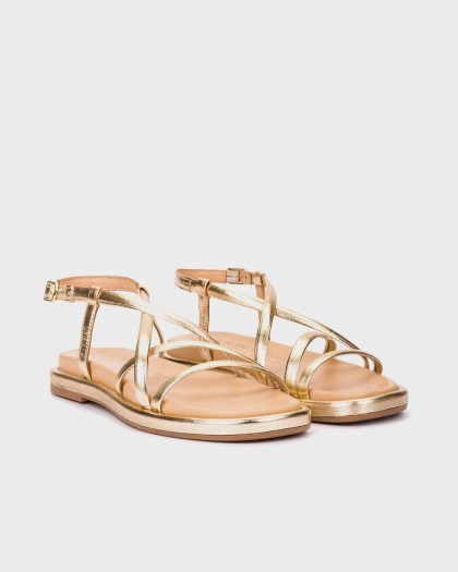 Wonders.com | Sandalias YUNA 51 Oro AT-1051 LAMINATO